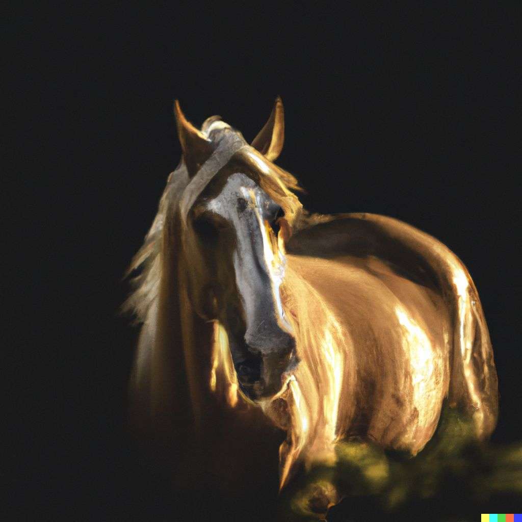a horse, photograph taken by Joel Santos